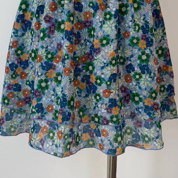 Shore Brand Floral Layered Skort Skirt with Built in Shorts Pull-On Elastic | M - Picture 3 of 10